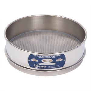 Sieve, All Stainless, Full-Height, No.30 in bd